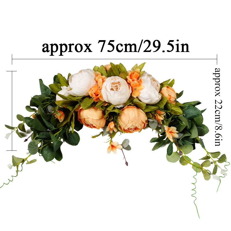 

Peony Wreath Door Threshold Garland Artificial Flowers Rose Fake Flower DIY Wedding Centerpieces Party Decoration Accessories