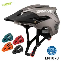 Batfox MTB DH Cycling Helmet Ultralight Road Mountain Bicycle Integrally-molded Helmet Men Women Ultralight Bike Cross Equipment