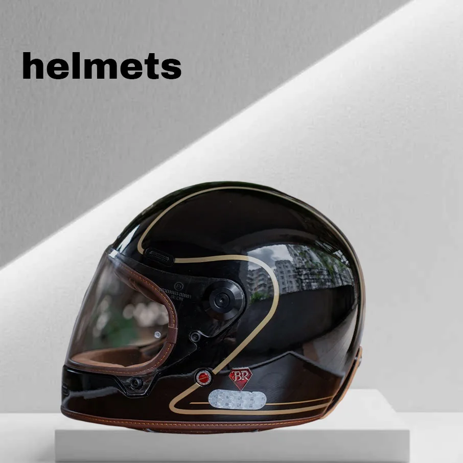 

Мотоциклетный полный шлем в стиле ретро, шлем из стекловолокна из углеродного волокна, мужской и женский шлем для гонок на мотоциклах, летний шлем Harley Cruiser