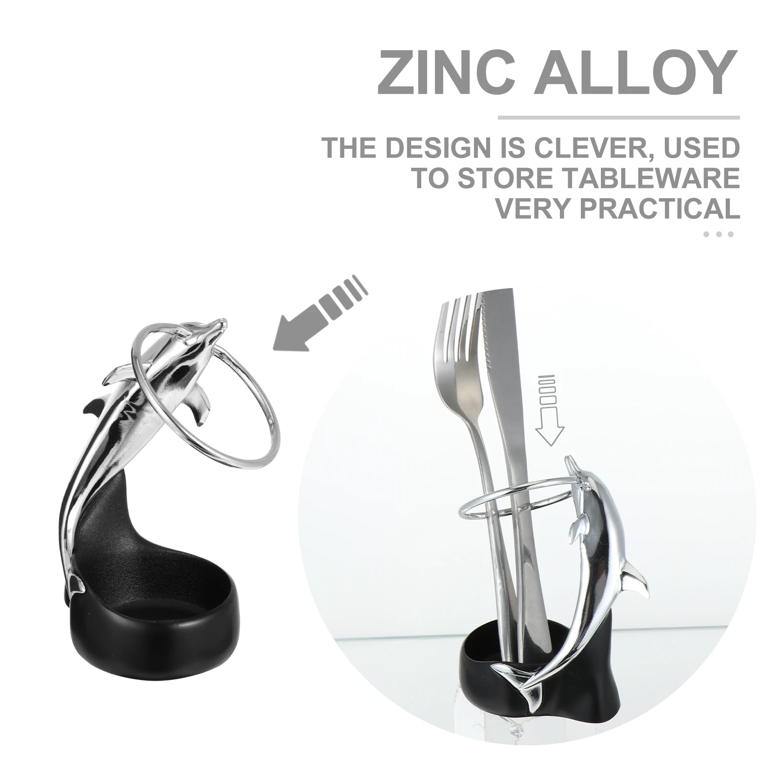 

Zinc Alloy Tableware St Holder for Forks Spoons Kitchen Tool Dining Storage Ideal Gift Home Decor
