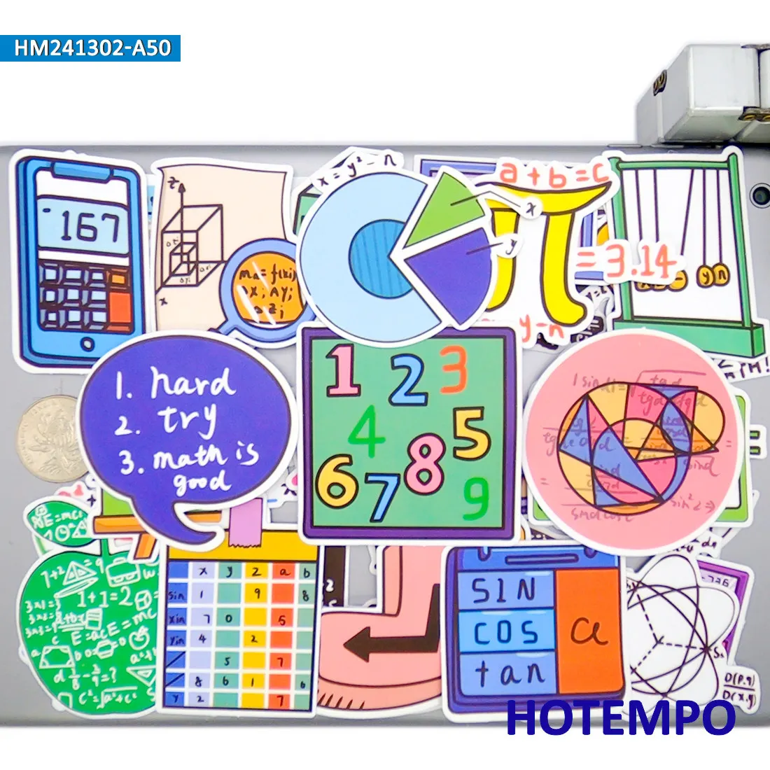 مجموعة ملصقات صيغة الرياضيات، جرافيتي رسمية للعلوم الرجعية، لأجهزة الكمبيوتر المحمول وسجل القصاصات وهاتف السيارة، حزمة ملصقات ممتعة، 20/30/50 قطعة #6
