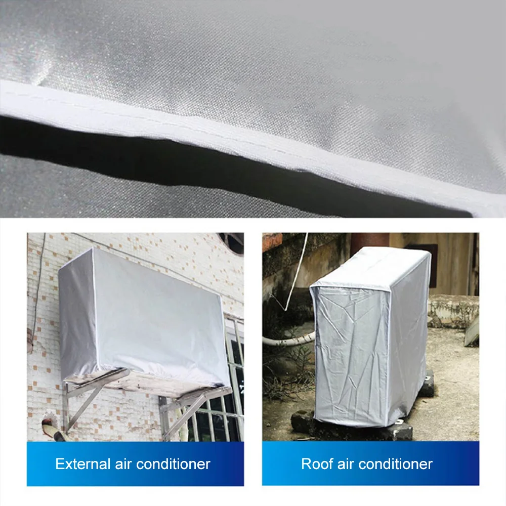 Outdoor Air Conditioner Cover Main Machine Cover Waterproof Anti-dust Anti-snow Cleaning Bag Air Conditioner Bag Protector