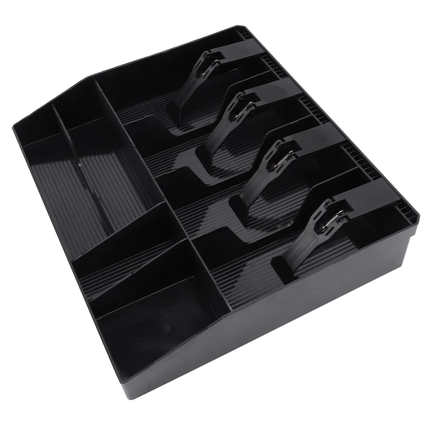 

A88Z Eight Grids Cash Drawer Box Support Register Insert Coin Tray Cashier Tidy Storage Adjust Safe Box