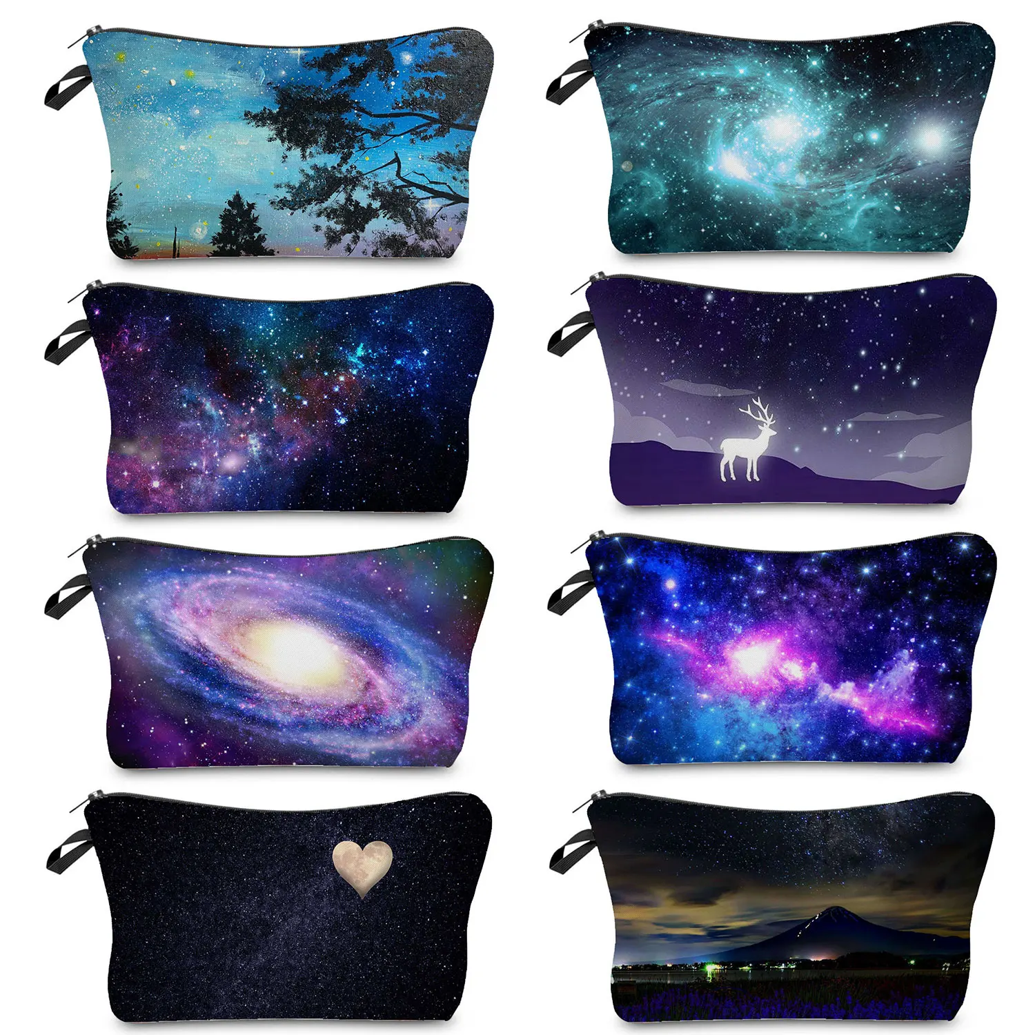 

Customizable Makeup Organizer Starry School Teacher Appreciation Gifts Women's Portable Cosmetic Bag Travel Toiletry Bag Print