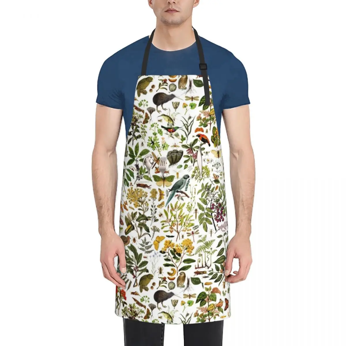 

New Zealand Biology Apron Chef Uniform For Men Bib For Kitchen Hairdressing Hairdresser Accessories Apron