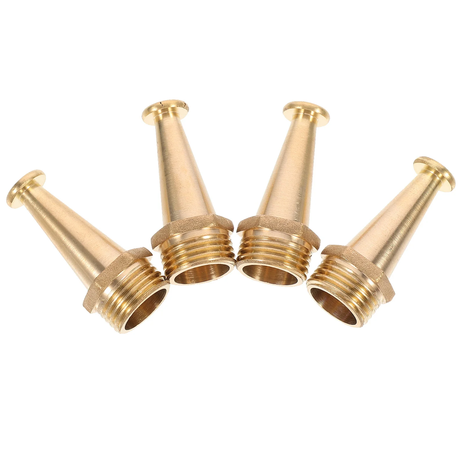 Boquilla de carrete de fuego de 1/2 pulgadas, conector exterior de cobre para riego de jardín, rociador de lavado de coches, boquilla de aire para manguera, 4 Uds.