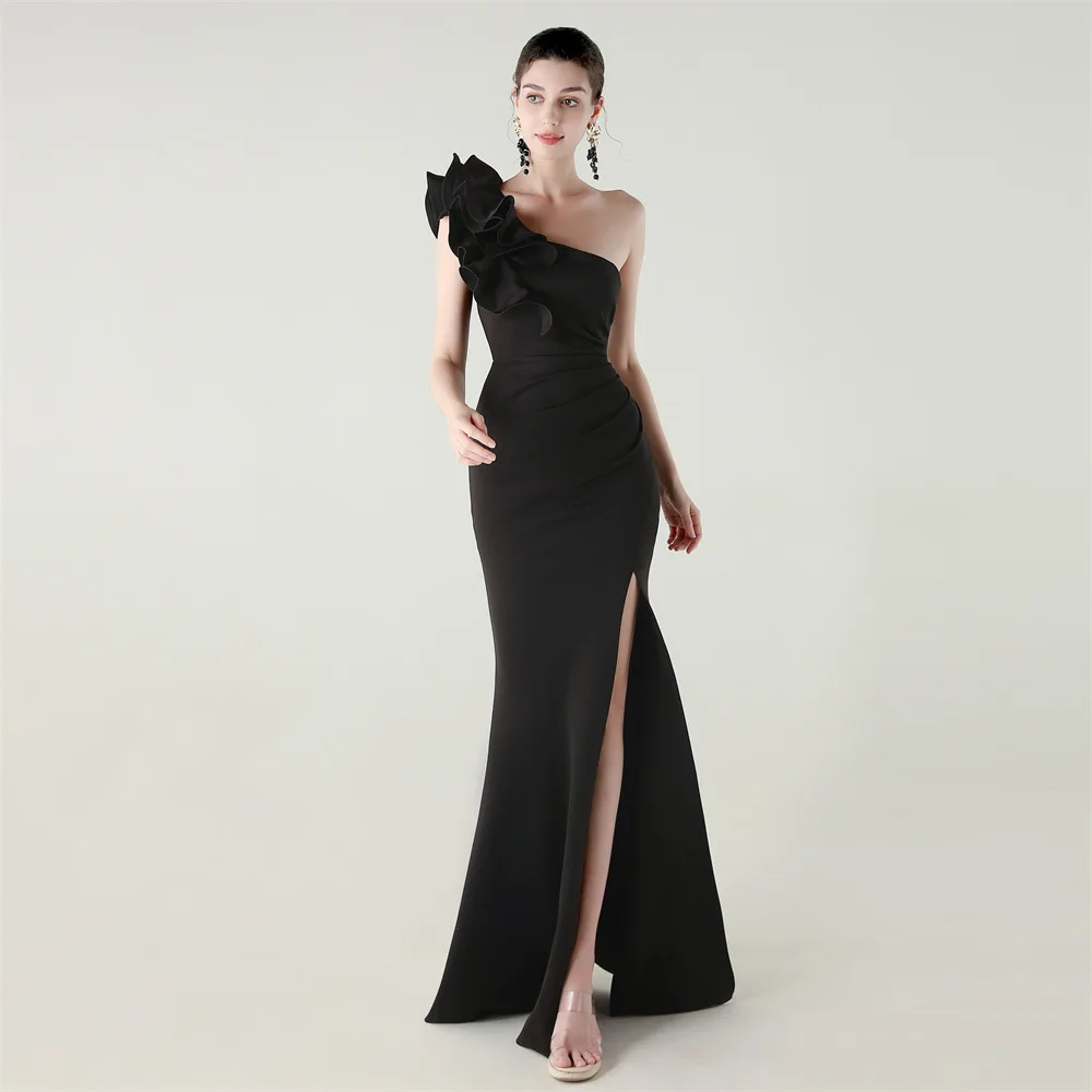 Elegant Evening Dress Women Mermaid Long Formal Gown Sleeveless Prom Party Banquet Dress Floor Length Special Occasion Gala