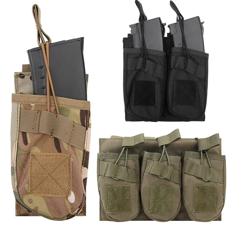 Single/Double/Triple Molle Multi Function Storage Package AK47 AR-15 Magazine Hunting Shooting Accessories AK Storage Package