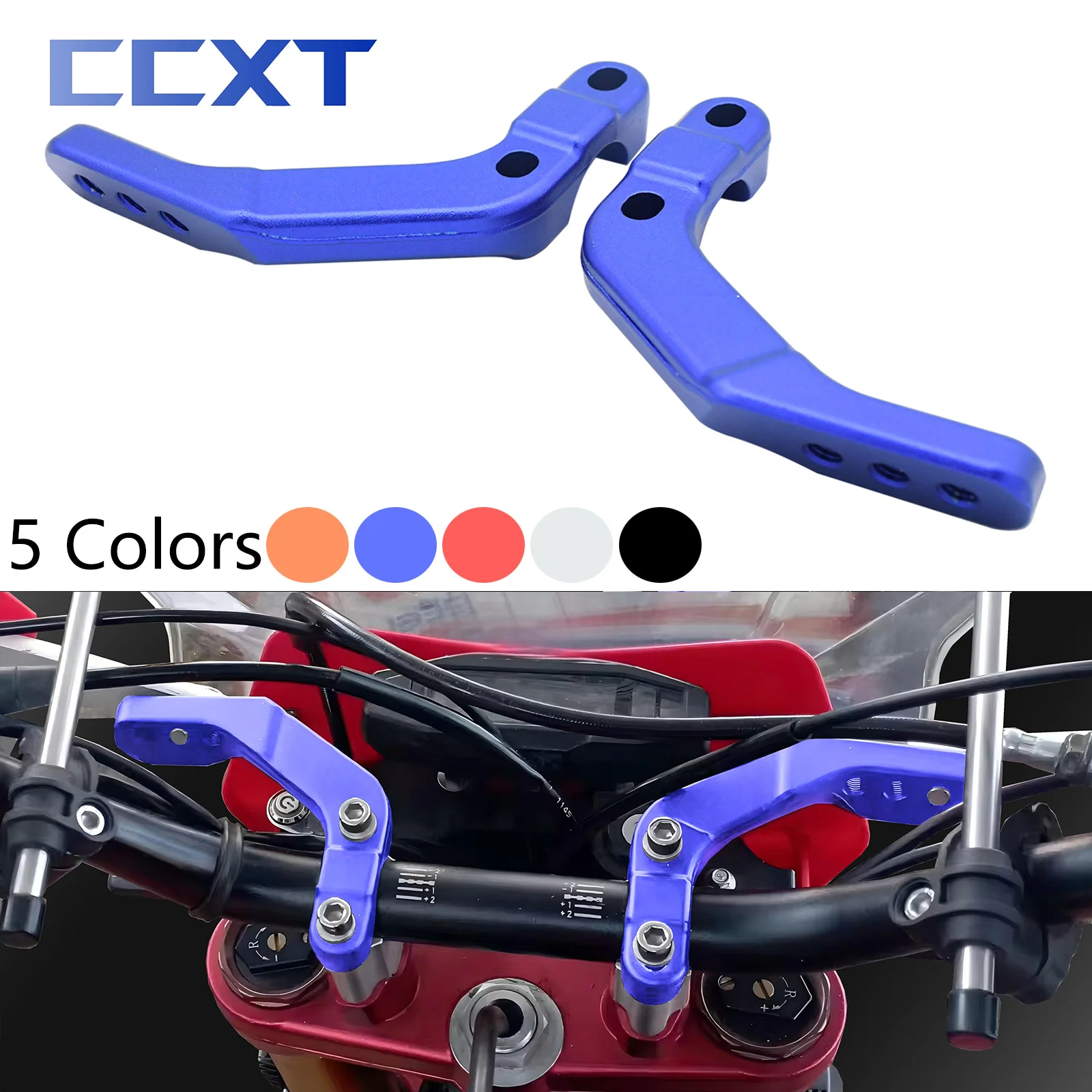 

Motorcycle CNC Handguard Bracket 28mm Handlebar Retrofit Support For KTM Honda Kawasaki Suzuki Yamaha YZ250F YZ450F WR250F
