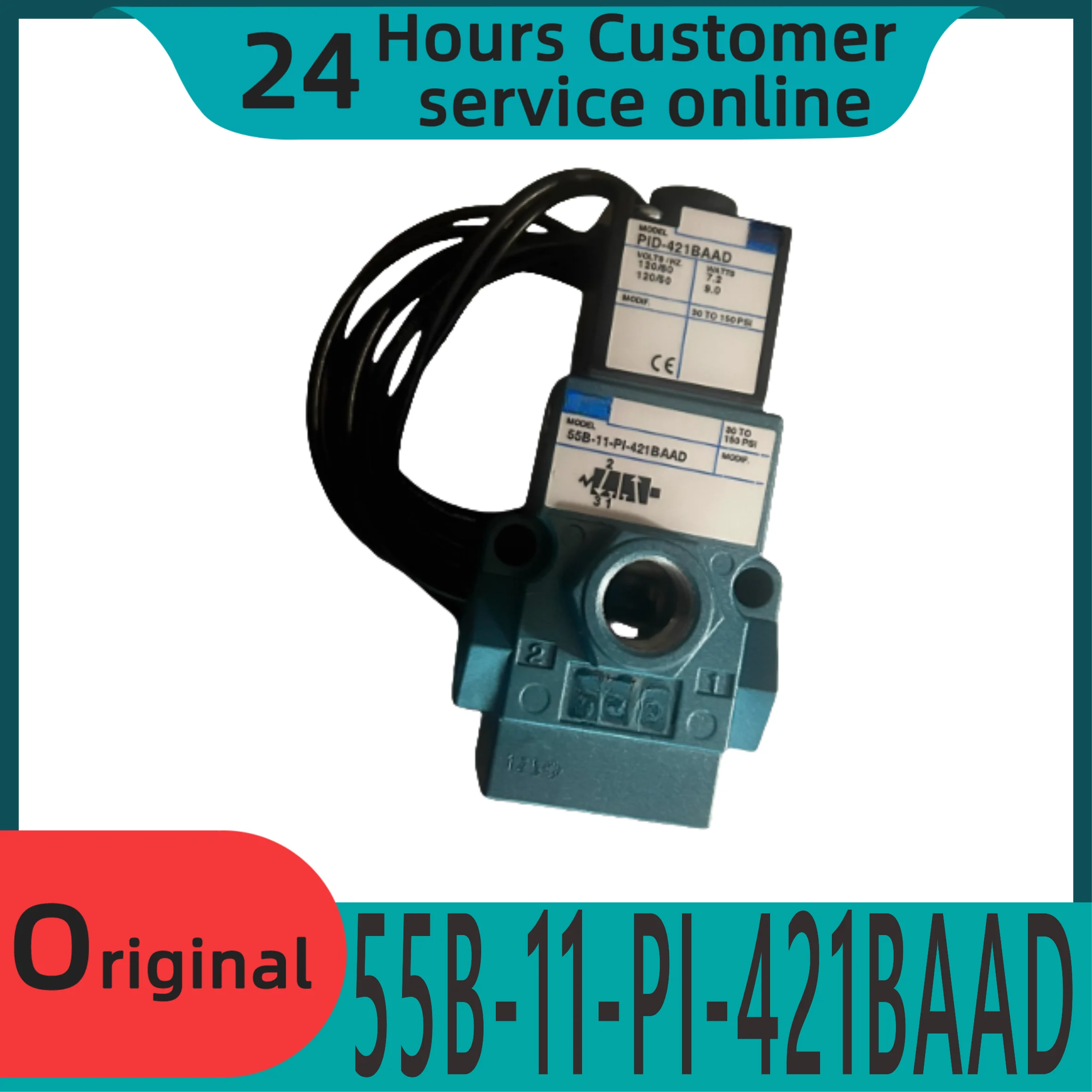 

Brand new original solenoid valve 55B-11-PI-421BAAD+PID-421BAAD
