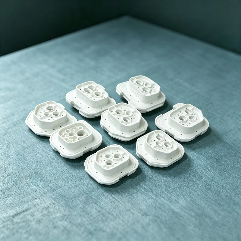 High Precision CNC Milling POM Plastic Fluid Distribution Plate, Custom Medical Grade Plastic Machining Parts