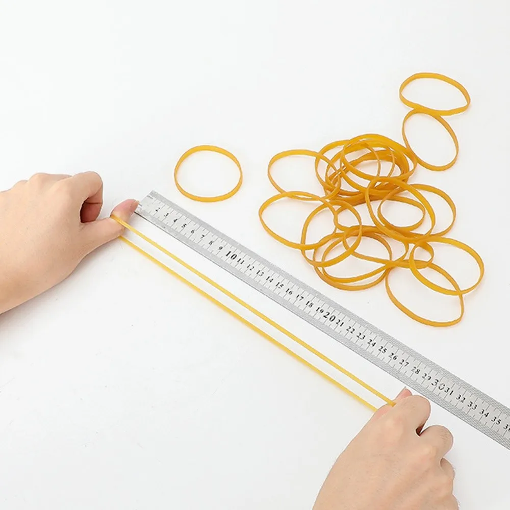 20/300Pcs Multipurpose Black Rubber Bands Sturdy Stretchable Strong Rubber Ring Big Size Thick Rubber Elastic Band Office Supply