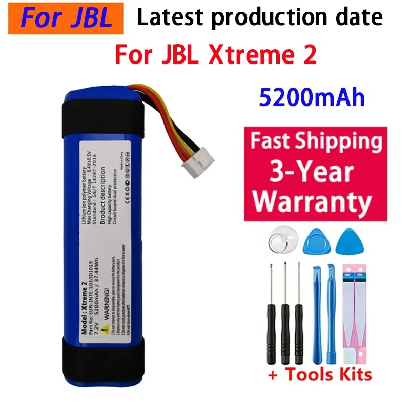 5200mah Wireless Bluetooth Speaker battery for JBL xtreme2 2nd Player xtreme3 Xtreme 2 3 Batteries Bateria Batterij