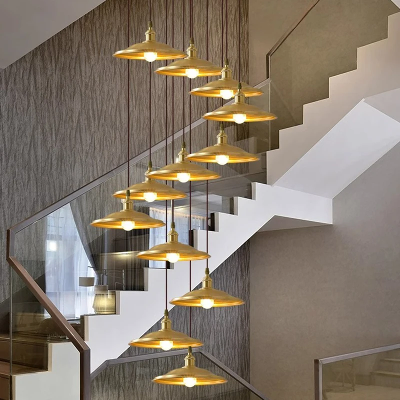 

Modern home decor led lights pendant light lamps forstaircase Chandeliers for living room hanging light indoor lighting