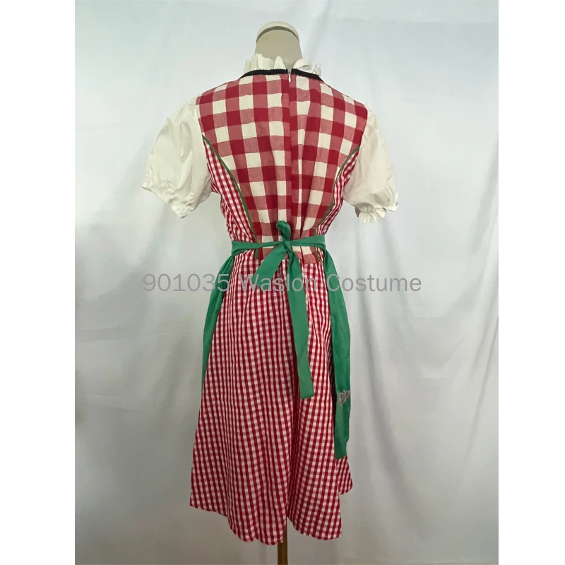 S-XXL Ladies Oktoberfest Beer Maid Wench tedesco bavarese Heidi Fancy Dress Costume