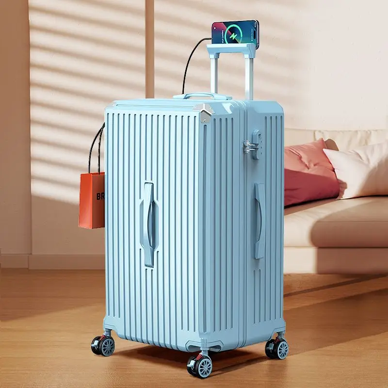 Large-capacity Luggage, Suitcases, Suitcases, Sturdy and Durable, Trolley Cases, Shock-absorbing Brakes, Universal Wheels