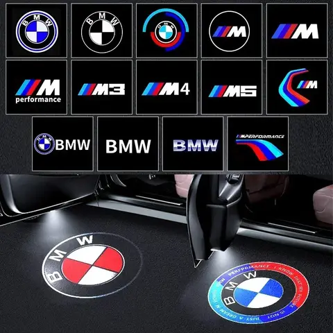 BMW 그룹 도어 LED 웰컴 프로젝터 3/5/6/7 시리즈 및 X1의 실내 액세서리 조명에 적합한 2/4개.