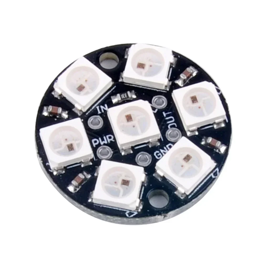 WS2812B 5050 RGB LED Ring 7/8/12/16/24/60 Bits Lamp Licht met geïntegreerde drivers WS2812 voor Arduino Raspberry Pi