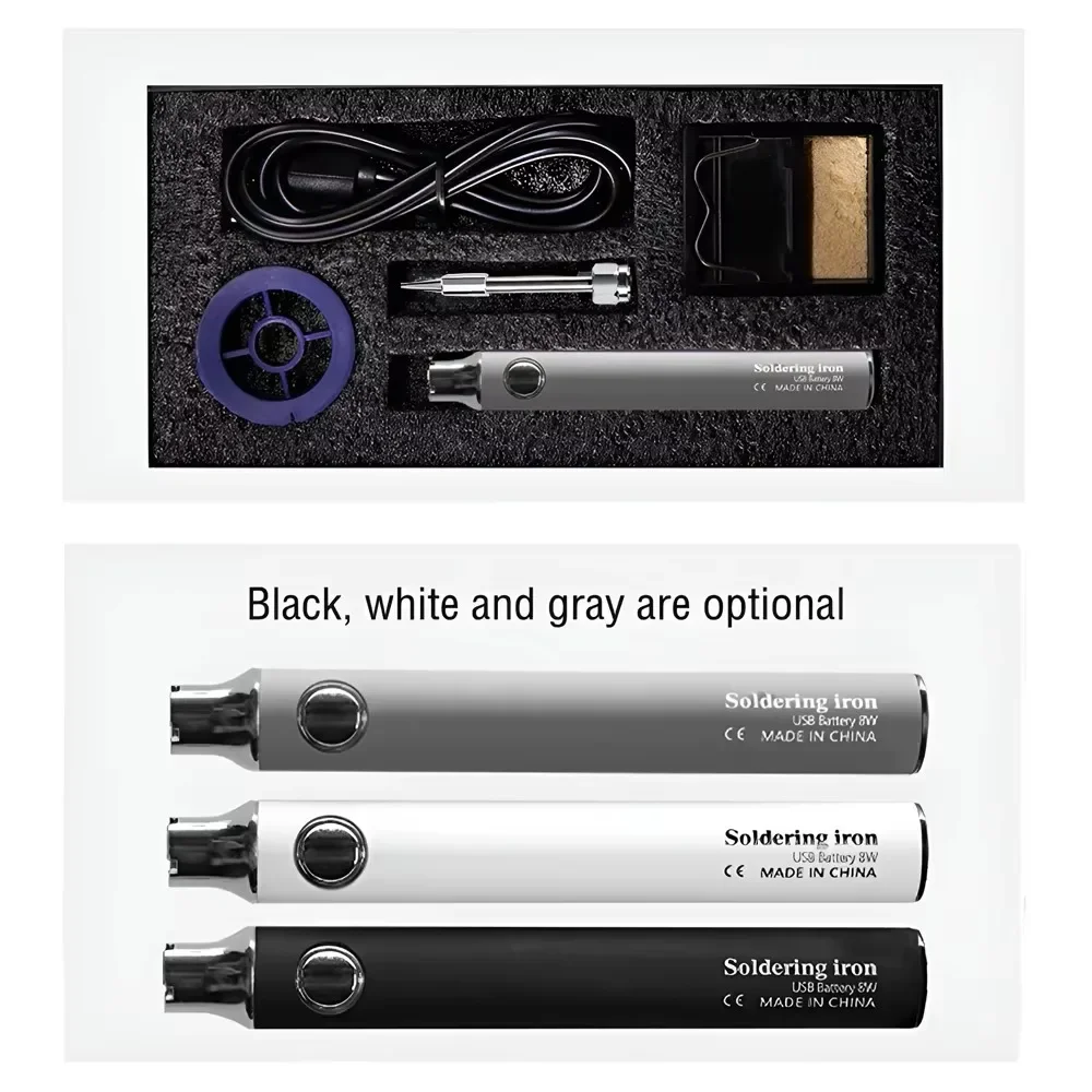 

Портативный паяльник-карандаш 5В с USB-зарядкой, для выжигания по тросам, проводам, воску, для ювелирных изделий, кожевенного дела, восковых мелков