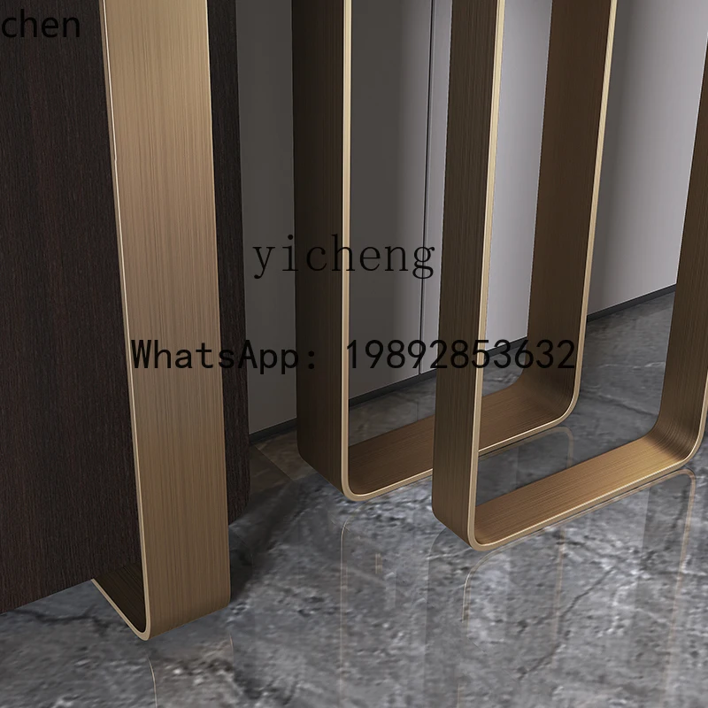 Z1  Entrance Cabinet Lig Luxury Simple Hallway Cabinet Marble Table End View Table