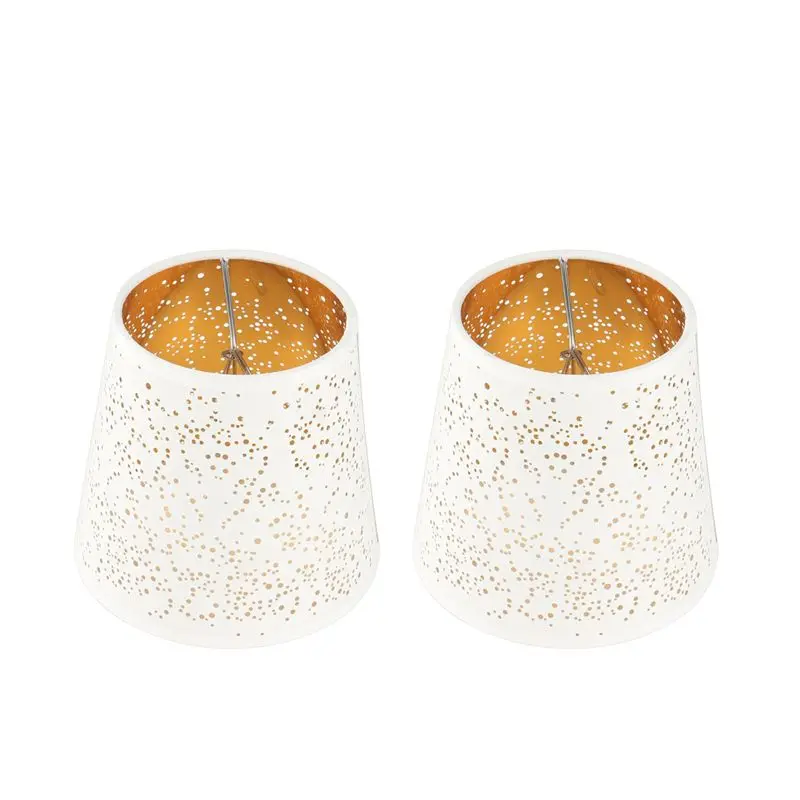 AC88-2 PCS Hollow-Out Cloth Lamp Shade Clip-Bulb Light Cover Light Shade Lamp Cover Hollow Out Fabric Clip Lampshade