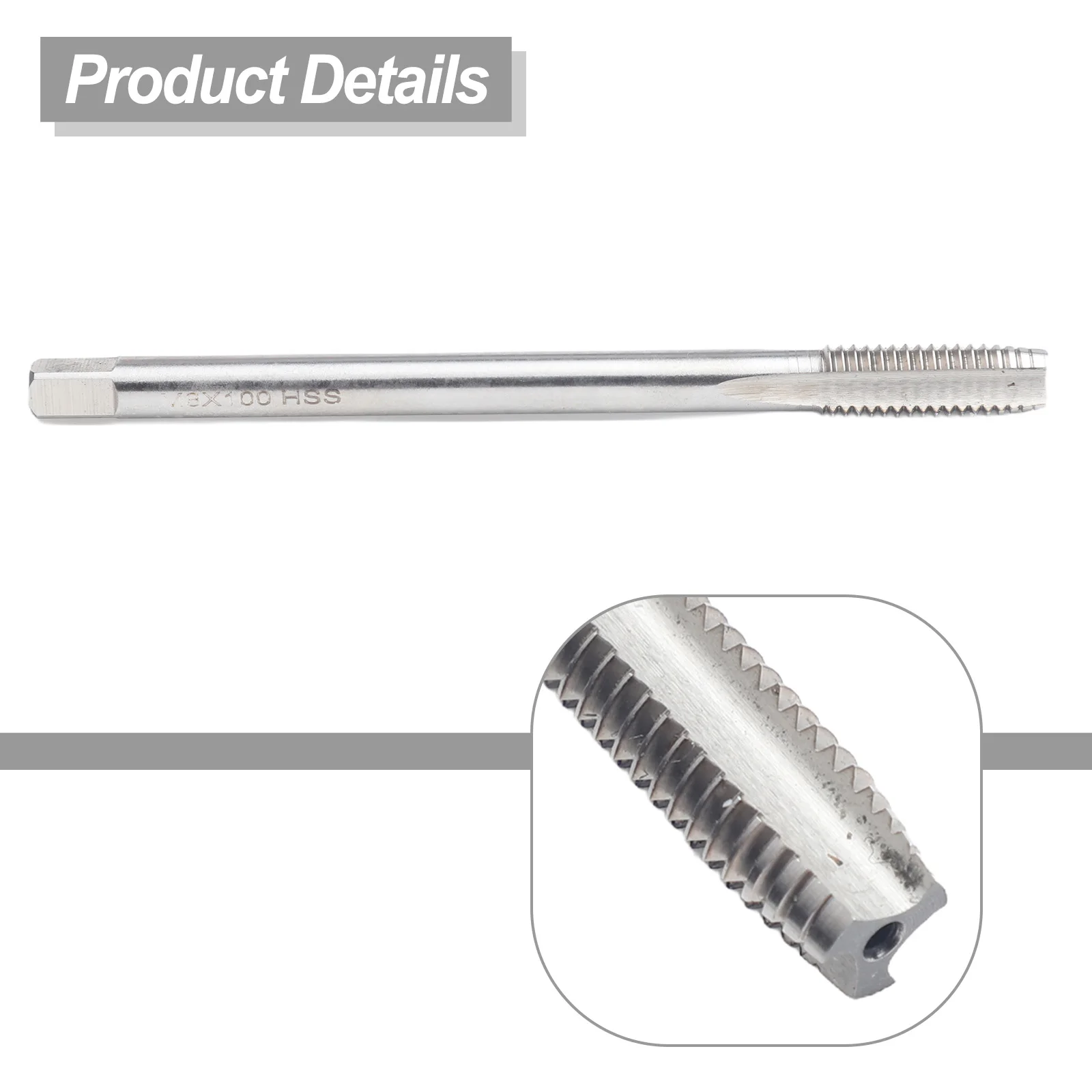 Iron Plates Extra Long Straight Flute Base Substrate Straight Groove Taps Suitable For A Wide Range Of Applications