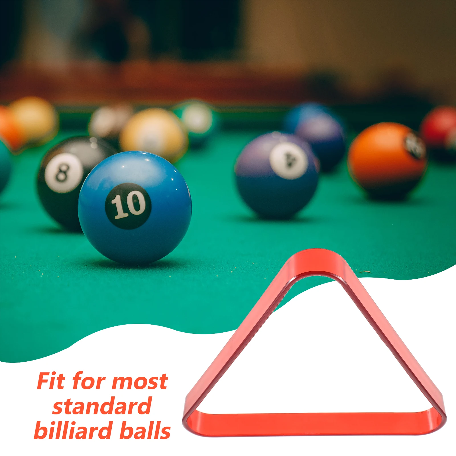 

Billiard Ball Storage Rack Triangle Billiard Organizer Table Pool Balls Rack Snooker Room Accessories Plastic Tripod Frame