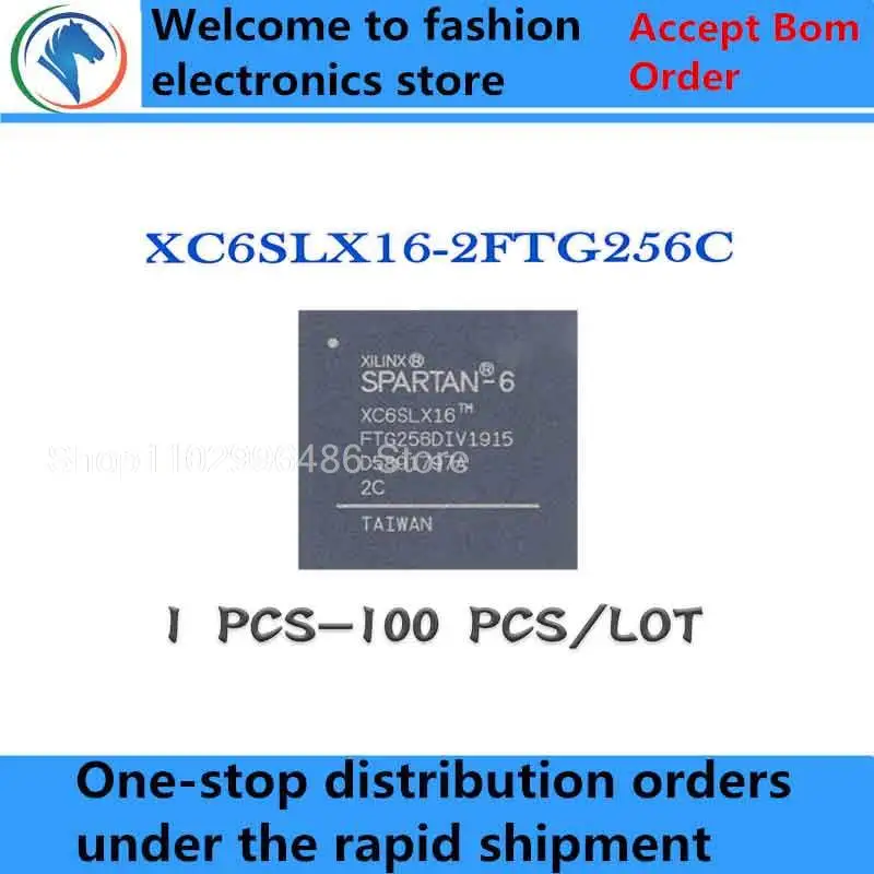 XC6SLX16-2FTG256C XC6SLX16-2FTG256 FBGA-256ชิปวงจรรวม XC6SLX16-2F 2FTG256C XC6SLX XC6SL XC6S ชิป IC