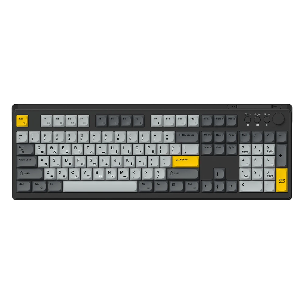 Hansung Computer Gk104 Officemaster 3-Mode لوحة مفاتيح غشائية منخفضة الضوضاء [N]