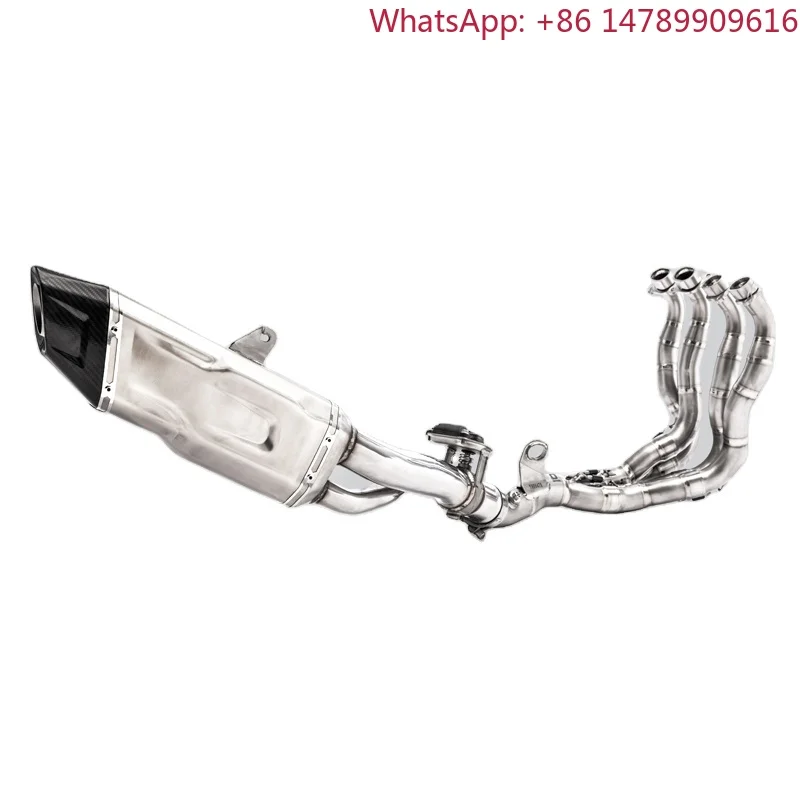 After Market Exhaust System Motorcycle ZX4RR Escape 2023, Muffler Pipe Steel Titanium, Aftermarket Performance Parts