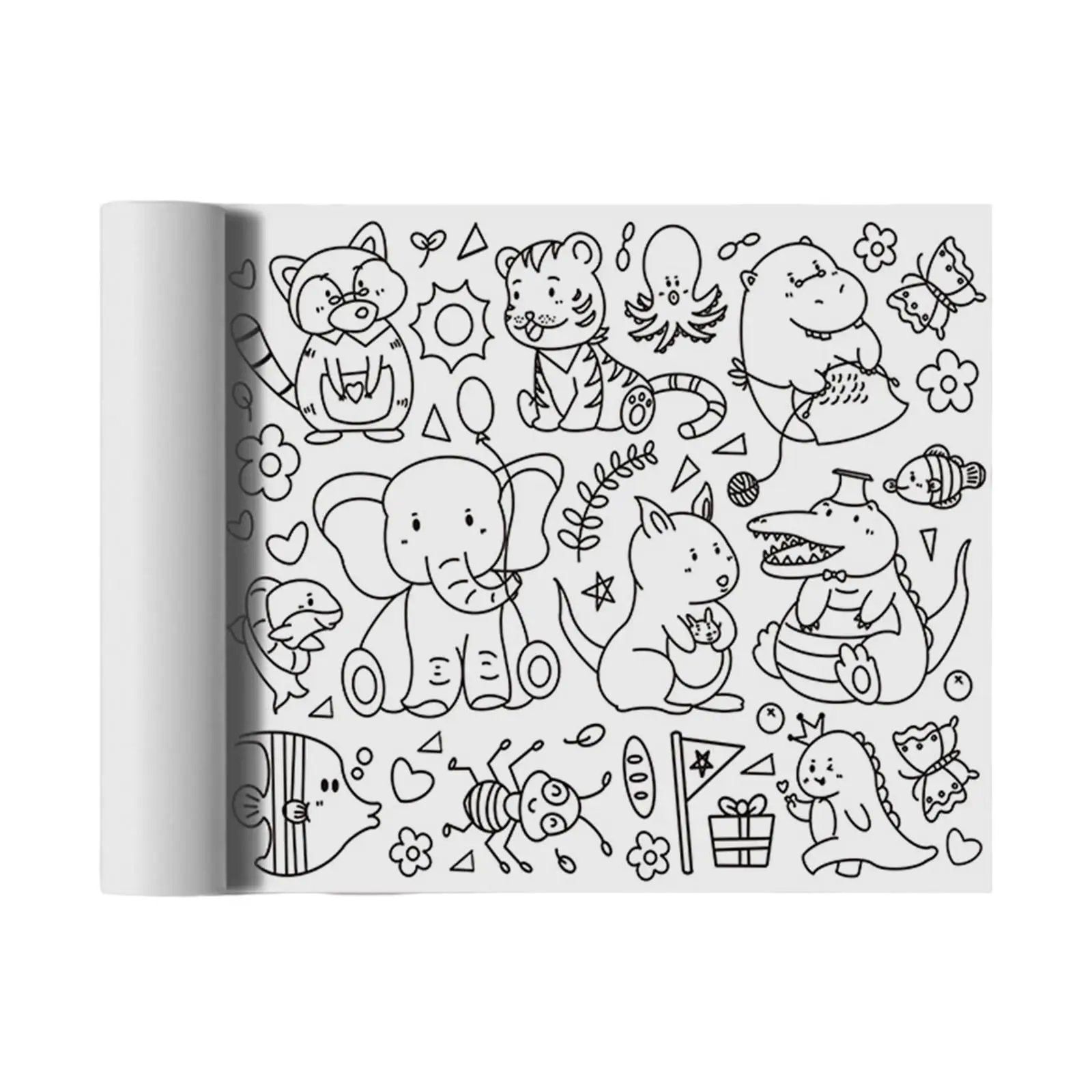 Coloring Paper Roll Coloring Book Paper Coloring Sticker Painting Table Cloth