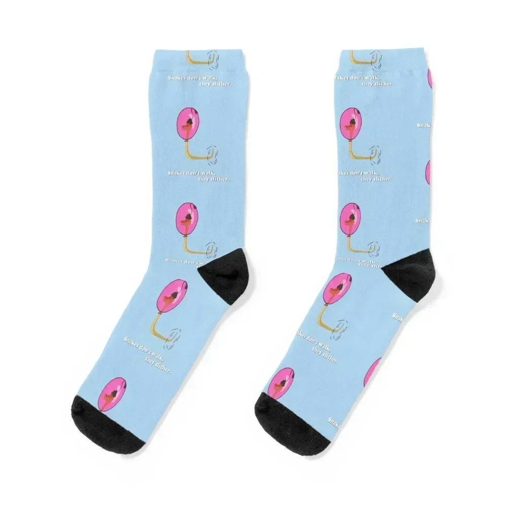 

Snakes don't walk, they slither Socks summer hockey cartoon Boy Child Socks Women's