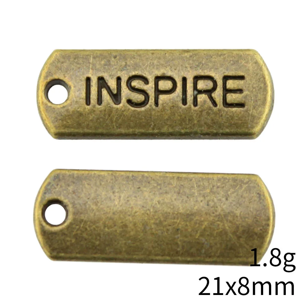 10 шт. 21x8 мм, 2 цвета: античное серебро и античная бронза, подвески-шармы для изготовления украшений ручной работы