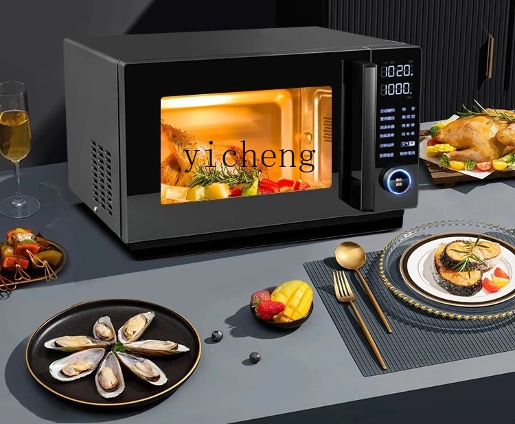 

ZML Microwave Oven Intelligent Frequency Conversion Stainless Steel Micro Steaming Oven Integrated Machine 25 Liters Household