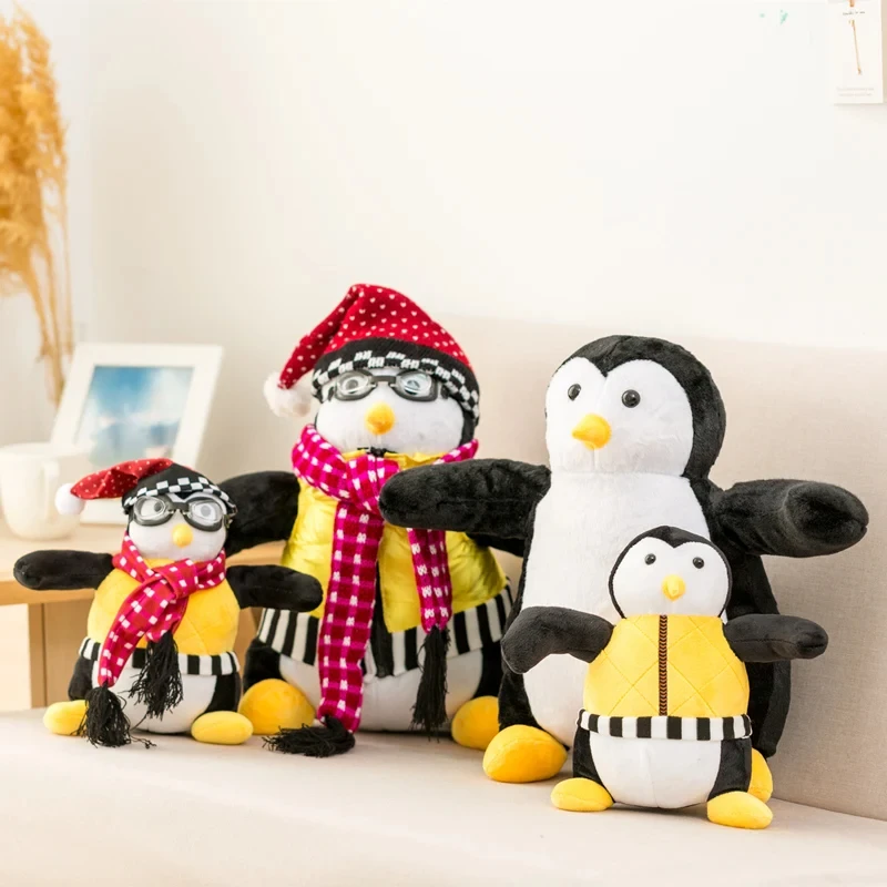 2Sizes Friends Joey\'s Friend Hugsy Plush Toys Cute Penguin Rachel Stuffed Dolls Toys for Children Kids Birthday Christmas Gift