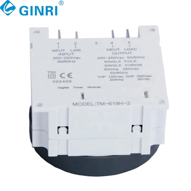 5 PCS TM-619 30A 220 V 24 Horas Frontier Temporizador Digital Semanal Programável Temporizador Digital Com Proteger Capa Interruptores de Tempo