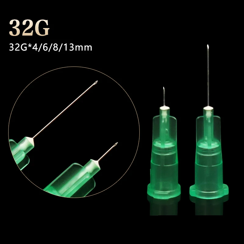 32GB/6/8/13mm disposable skin puncture needle, non painless 32GB medical small needle, ultra-fine mosquito needle