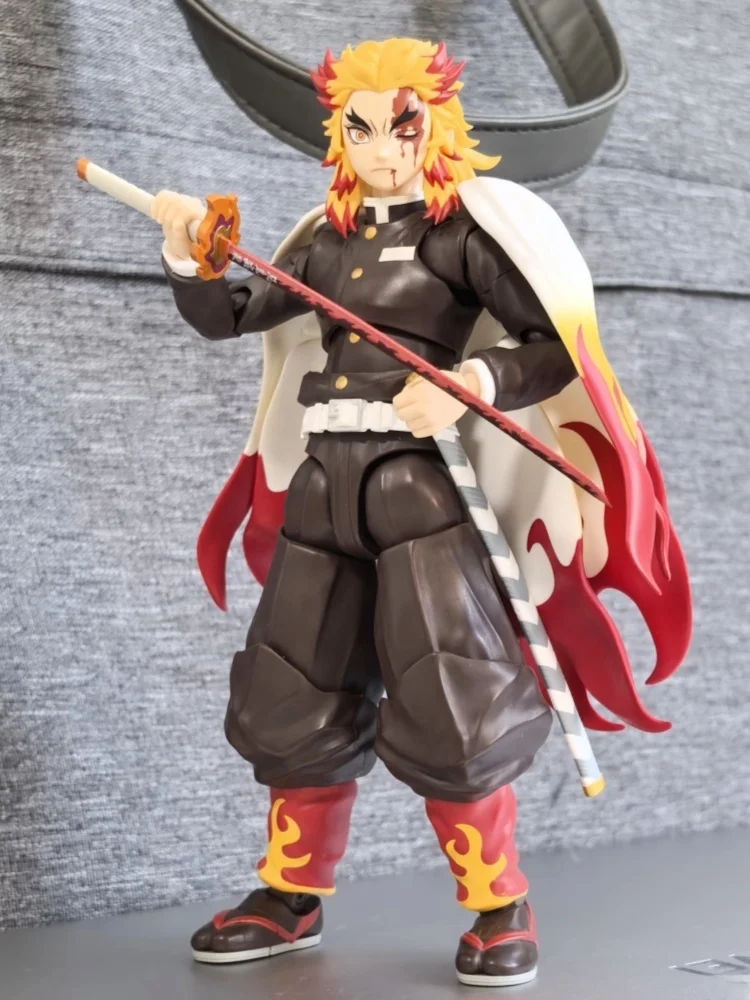 شيطان القاتل Rengoku Kyoujurou فيجما 553 المفاصل المنقولة أنيمي ألعاب شخصيات الحركة 14 سنتيمتر