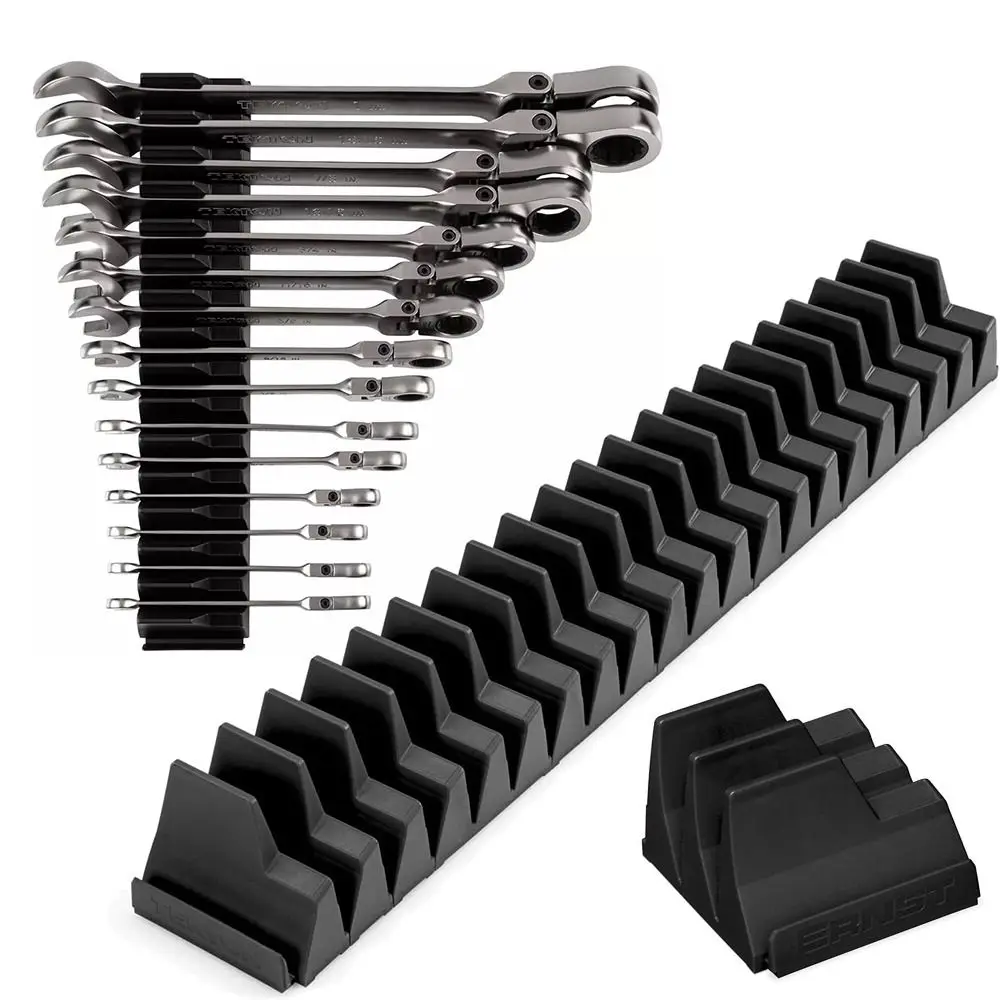 

20 Wrenches Wrench Organizer Improving Efficiency Space Saving Wrench Rack Wear Resistance Portable Magnetic Wrench Holder
