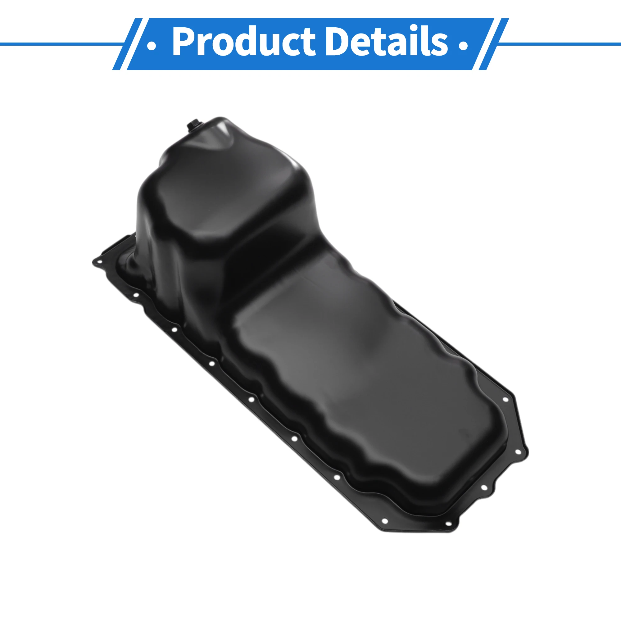 UXCELL No.264260/53021334AF Cárter de aceite de motor para Dodge para Ram 1500 03-10 Aleación de aluminio