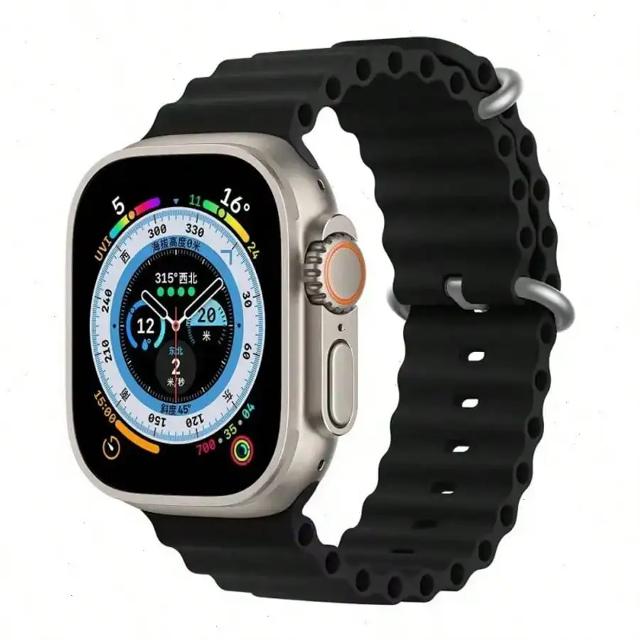 

1.8 Inch HD Touchscreen Unisex Outdoor Smart Watch Bluetooth Call IP68 Waterproof Multi Sports Modes Heart Rate Sleep Monitor Fitness Tracker Compatible with iOS Android Black