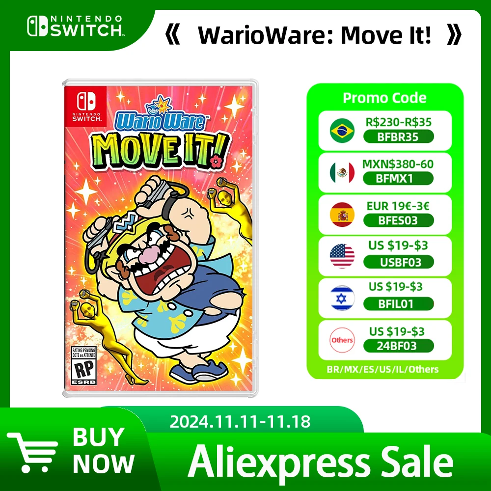 WarioWare Move It - Nintendo Switch Game Deals 100% Original Physical Game Card Party Genre Switch Games for Switch Game Console