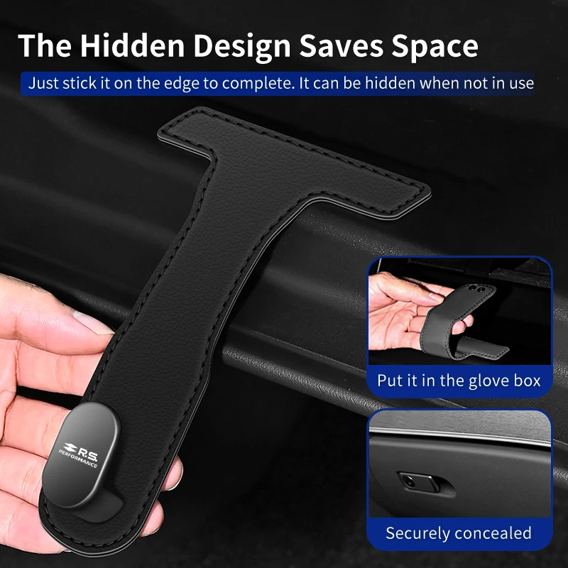 

Seat backrest storage Car storage passenger glove box leather hook For Renault Megane Clio Kadjar Fluence Logan