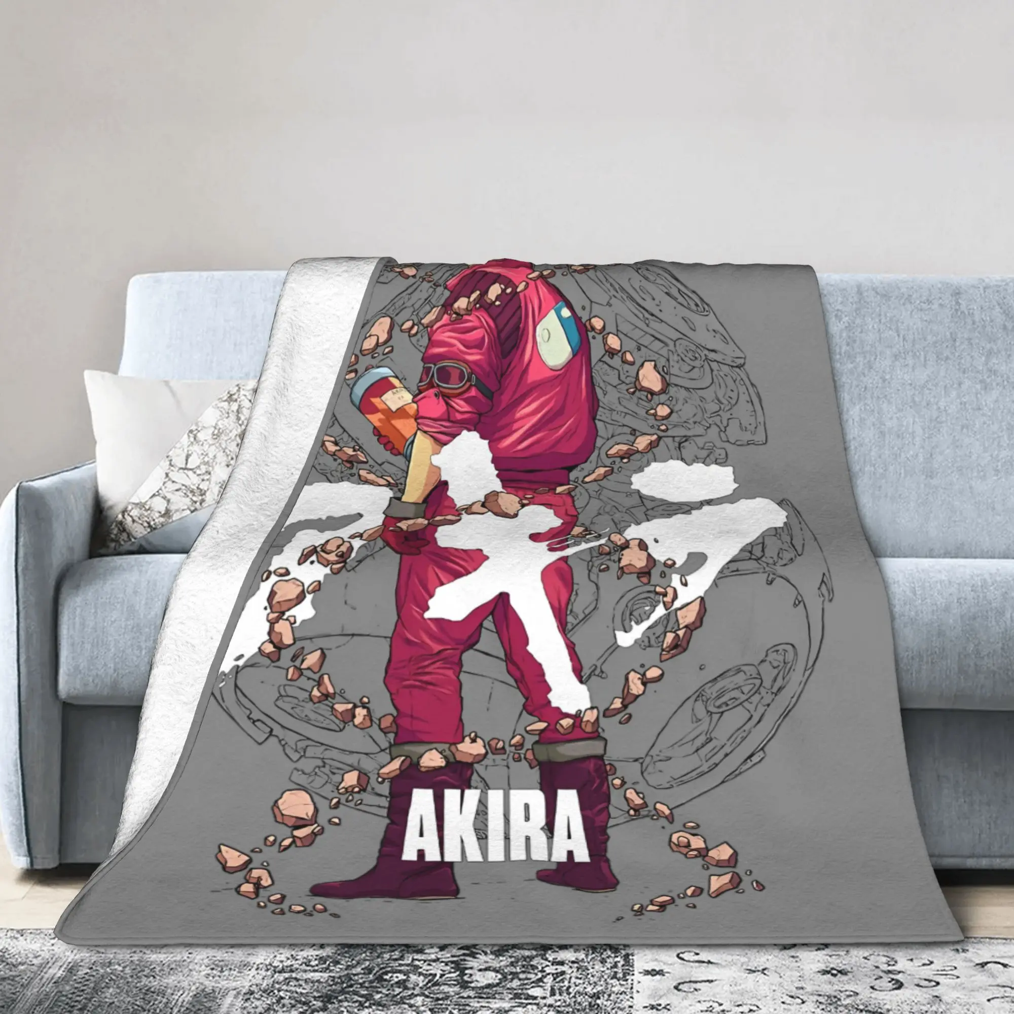 

Japanese Akira Shotaro Kaneda Blanket Anime Manga Flannel Awesome Breathable Throw Blankets for Bedspread Summer