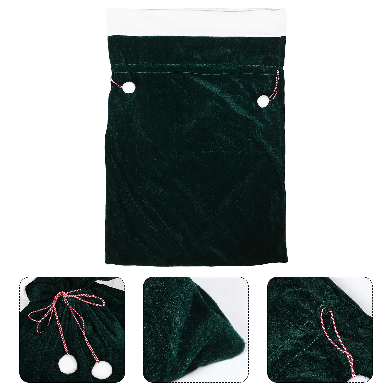 

Santa Claus Gift Bag Christmas Bags for Party Wrapping Candy Pouch Cloth Drawstring Chritmas