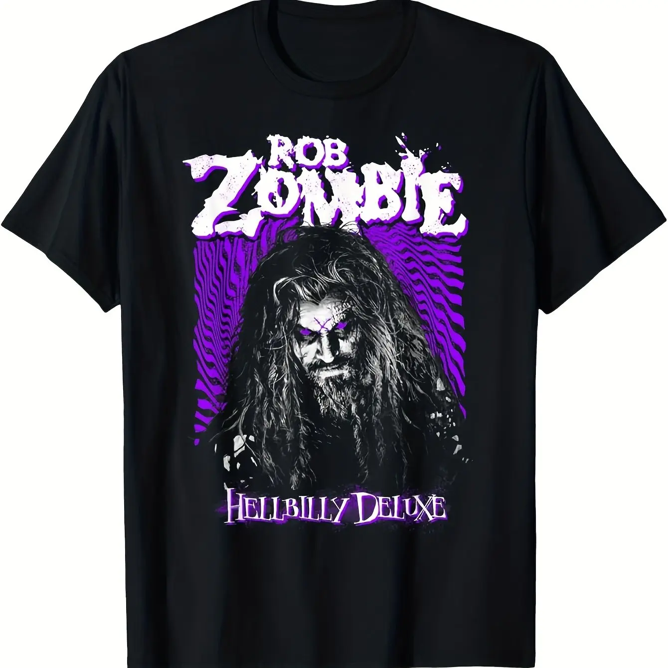 

Футболка Rob Zombie Band - культовая белая футболка с фирменной росписью лица - футболка Rob Butler Cummings (Rob Zombie)