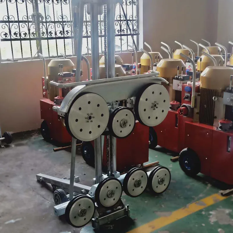 Rope Wheel Foam Multi Part Stone Marble Quarry Pulley Rock Cutting Diamond Wire Saw Machine
