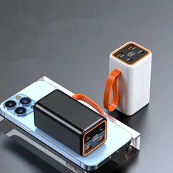 4 Slots 21700 Batterie Power Bank Fall Schnelle Ladung Für Handy Aufladen Löten DIY Batterie Lagerung Boxen Mit LCD Display