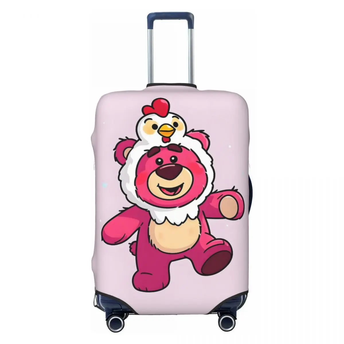 

Custom Lotso Huggin Bear Anime Luggage Cover Protector Cute Travel Suitcase Protective Cover for 18-32 Inch