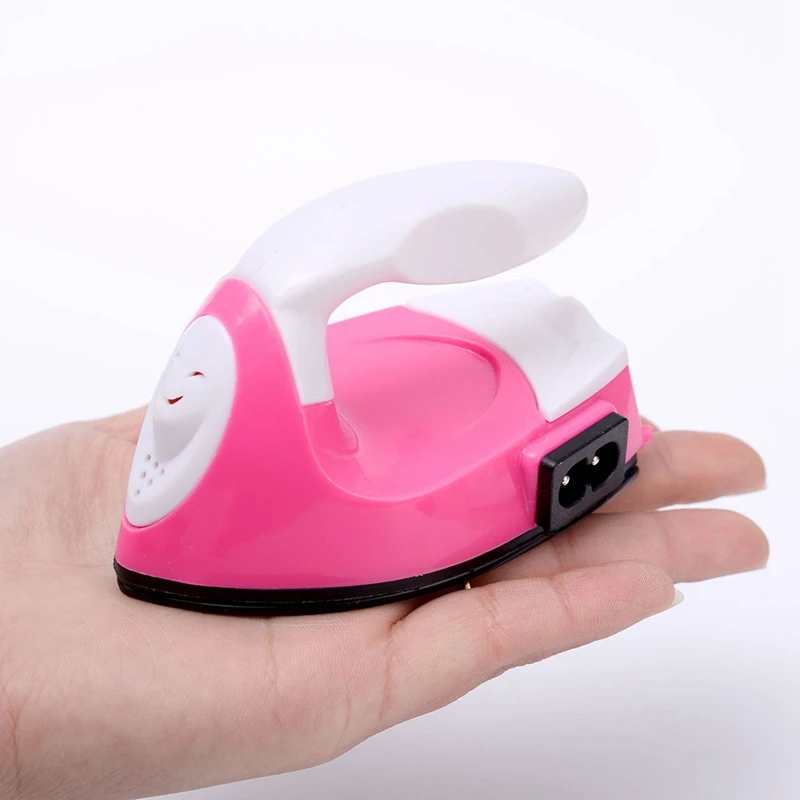 Children's Handmade DIY Electric Iron,Creative Mini Iron Name Sticker Special Iron Small Iron Sewing Tools.US Plug